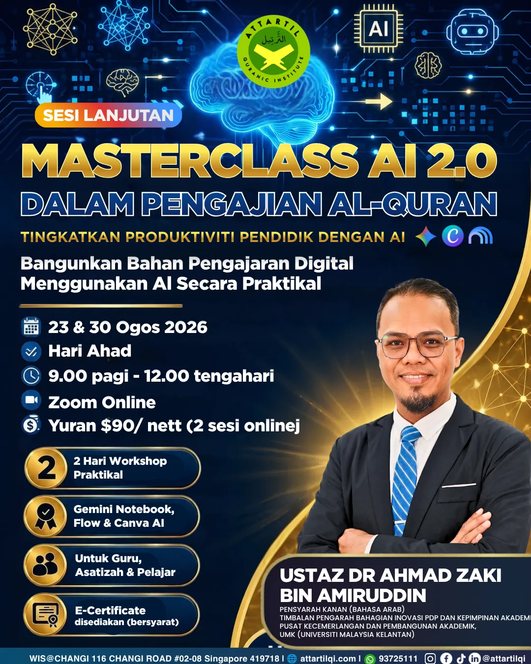 Masterclass AI 2.0 Praktikal poster
