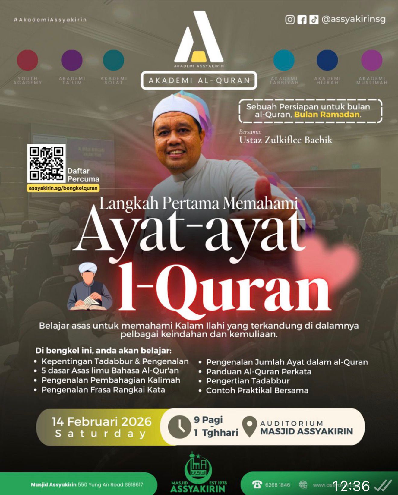 Ayat-Ayat Cinta Al-Quran at Masjid Assyakirin