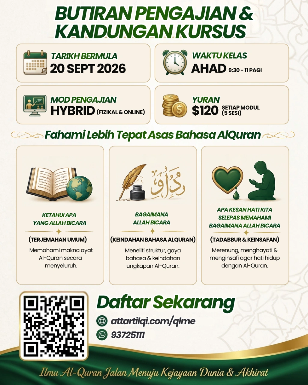 QLME Batch 23 — Butiran Pengajian & Kandungan Kursus