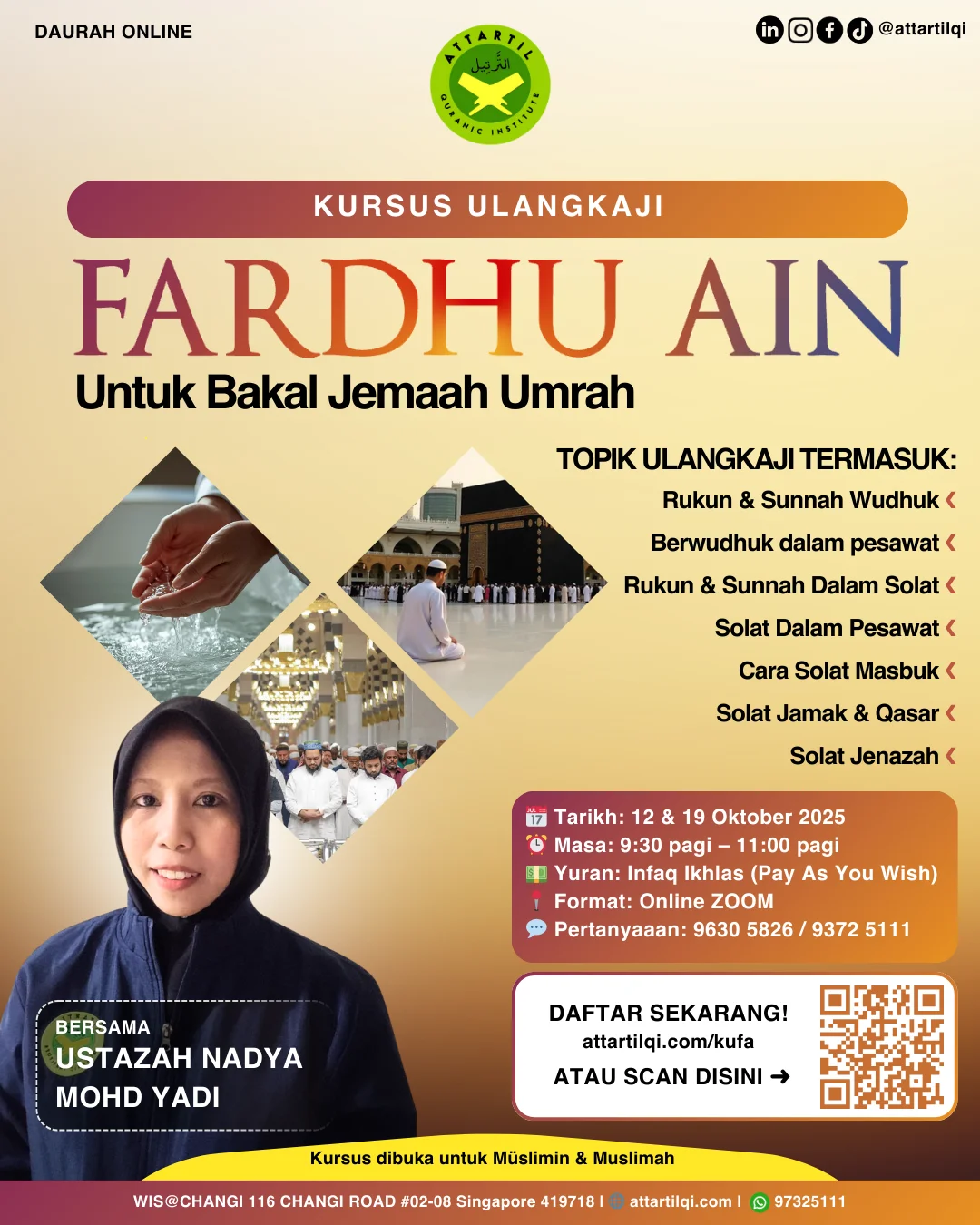Kursus Ulangkaji Fardhu Ain Untuk Bakal Jemaah Umrah Poster