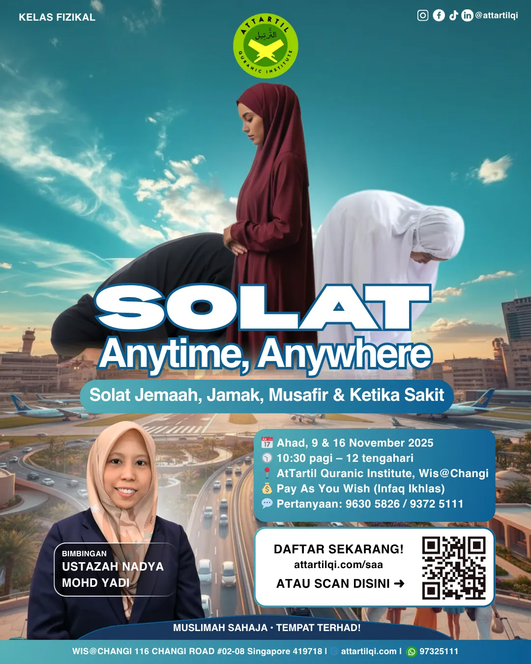 Solat Anytime Anywhere (Poster) with Ustazah Nadya